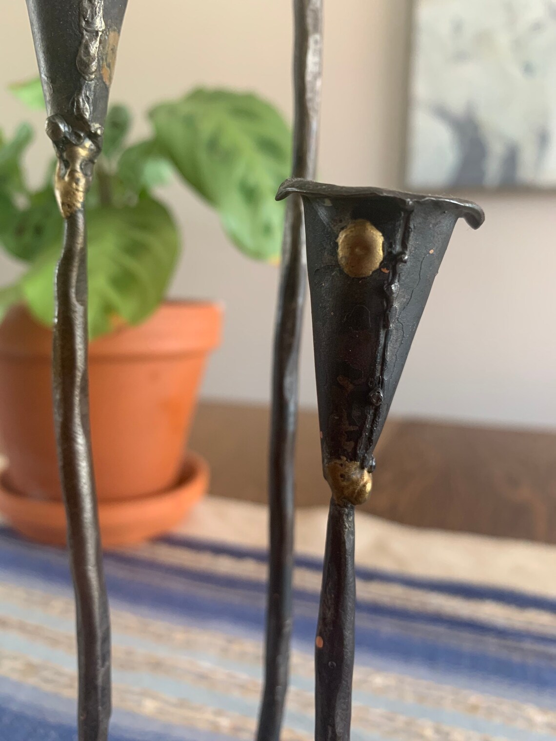 Hand Welded Candle Stick Holder Etsy