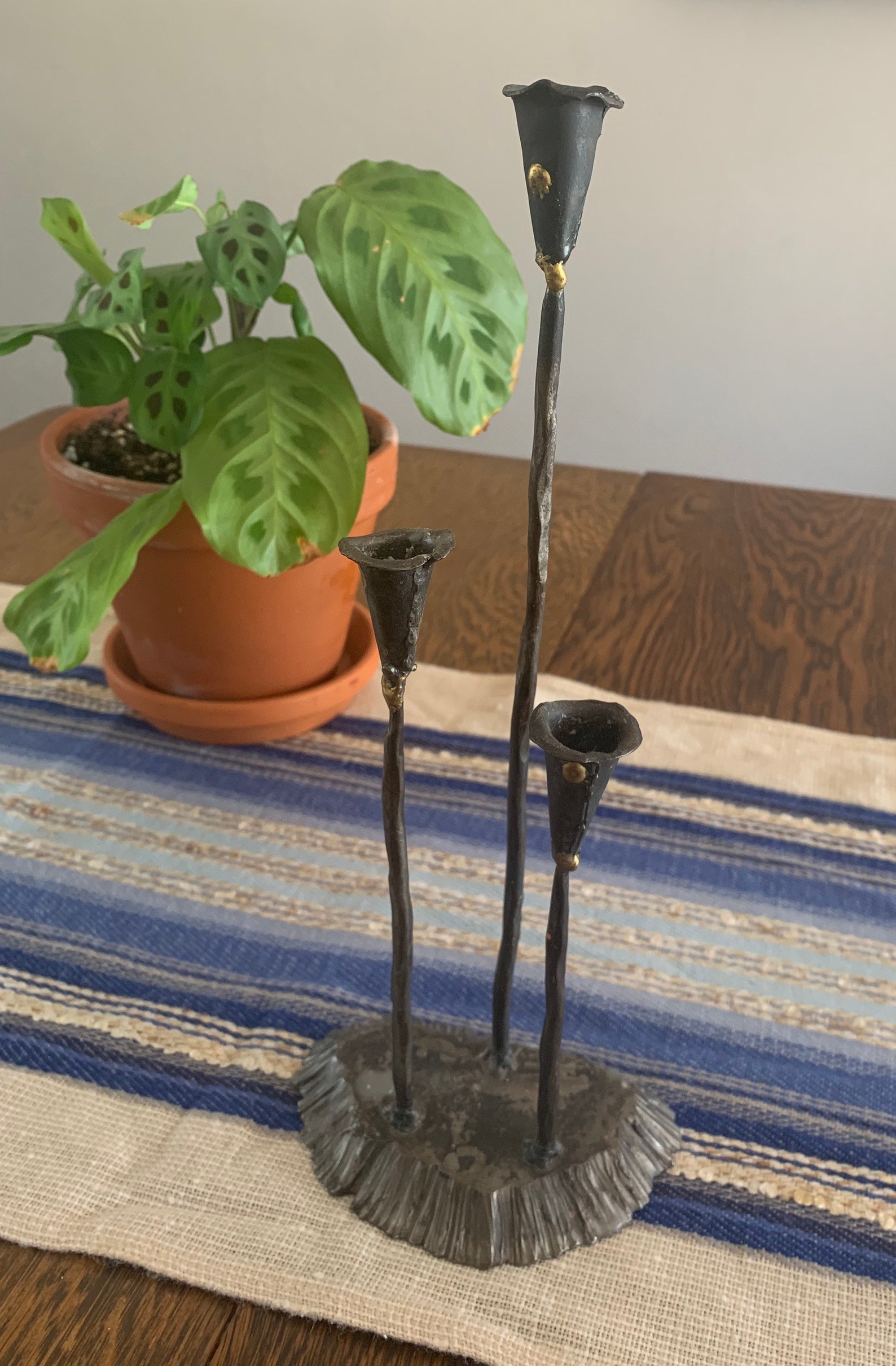 Hand Welded Candle Stick Holder Etsy