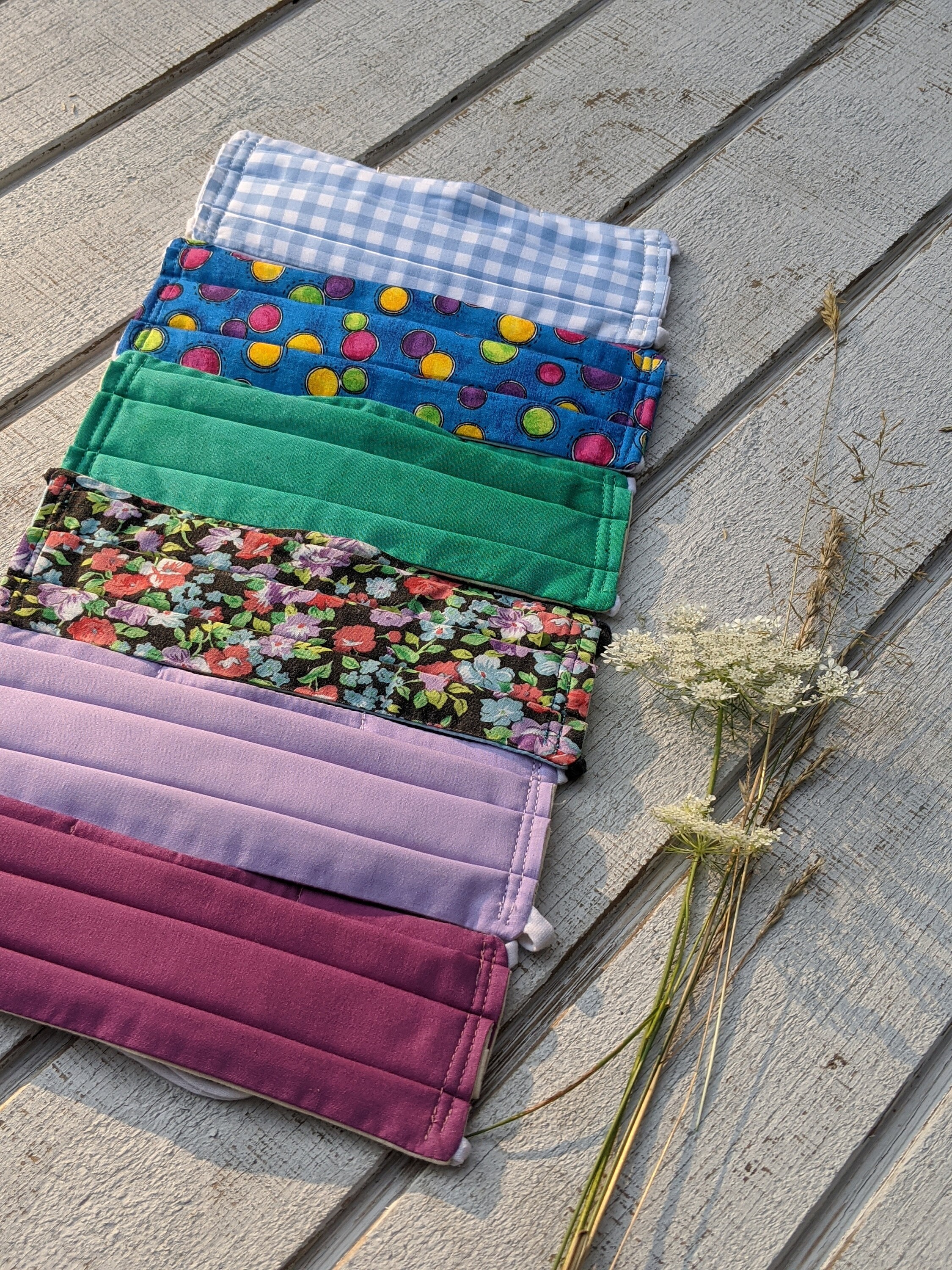 Adult OR Kids Pleated Face Mask Elastic around the head OR Etsy