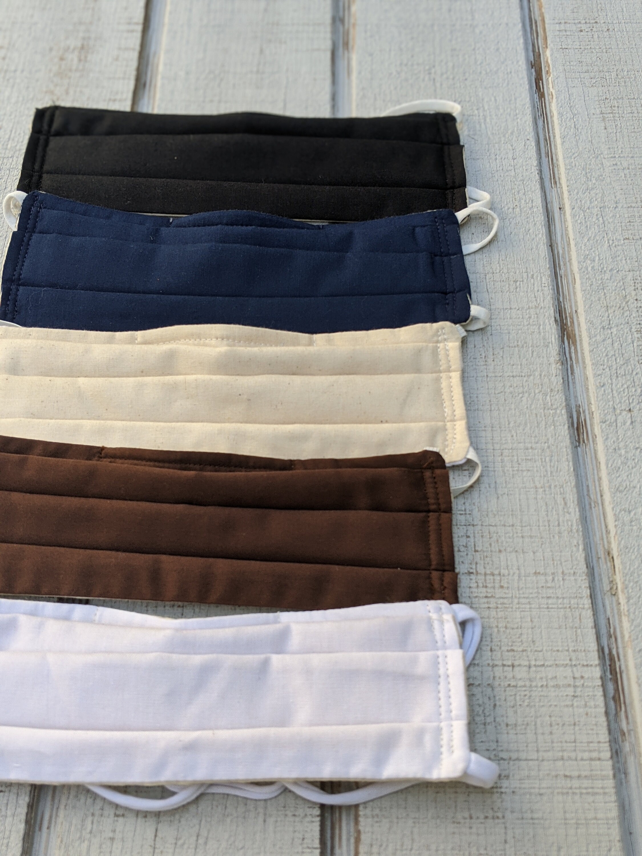 Adult OR Kids Pleated Face Mask Elastic around the head OR Etsy