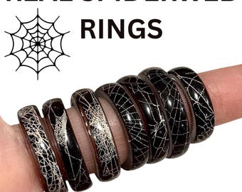 Real Preserved Spider Web Rings