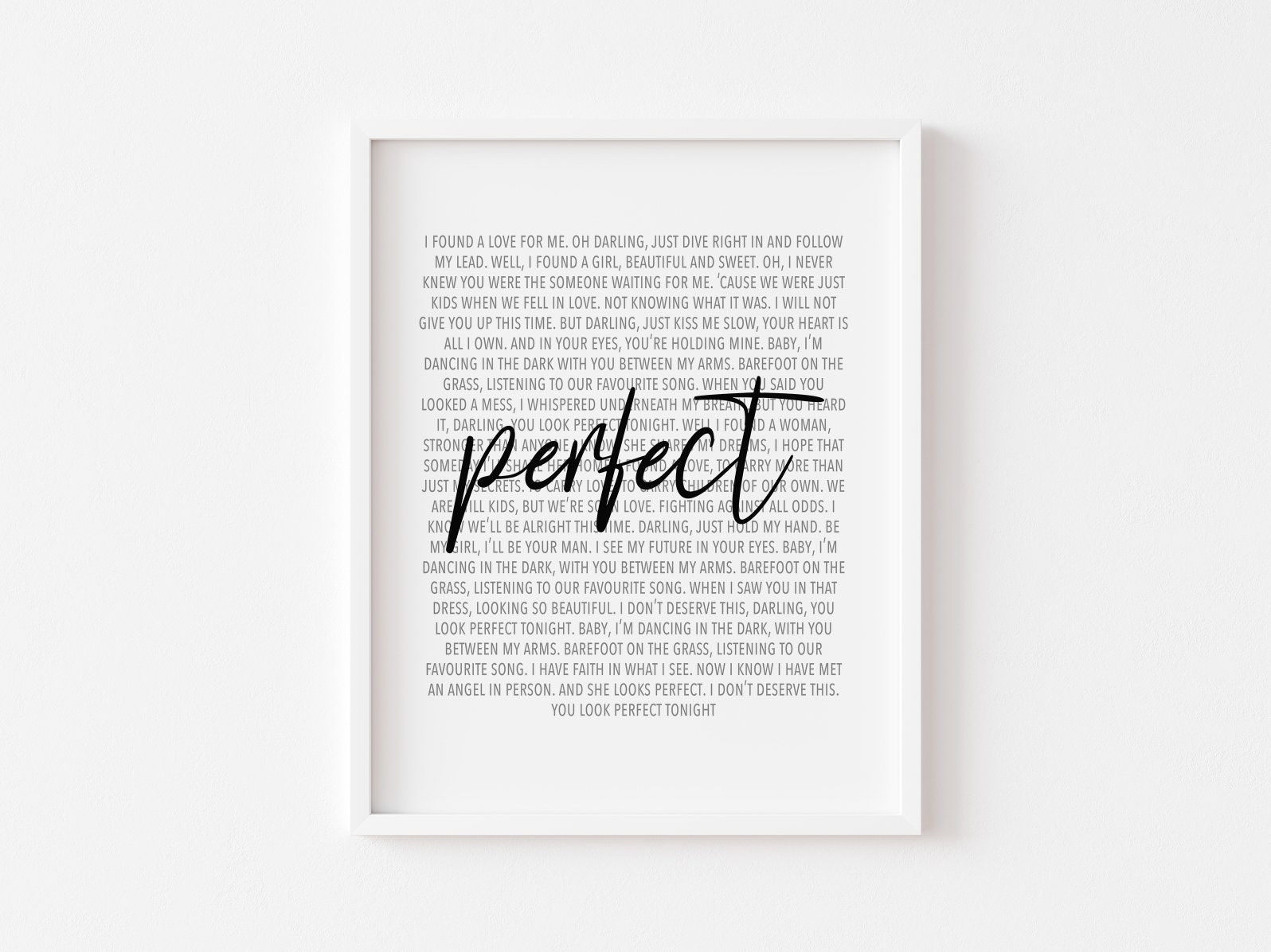 Bedroom Prints Perfect Lyrics Print Wedding Present Digital Download Wall Art Mr and Mrs Bedroom Prints Perfect Lyrics Print Wedding Present Digital Download Wall Art Mr and Mrs