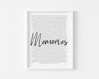 Maroon 5 Lyrics Etsy