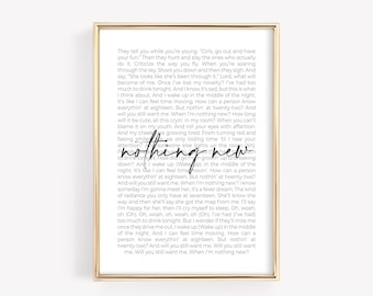 Nichts neues drucken | Songtexte Druck | Musik Poster | Songtext Kunst | Wandkunst | Geschenk