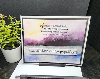 Although it's Difficult Today Sympathy Card