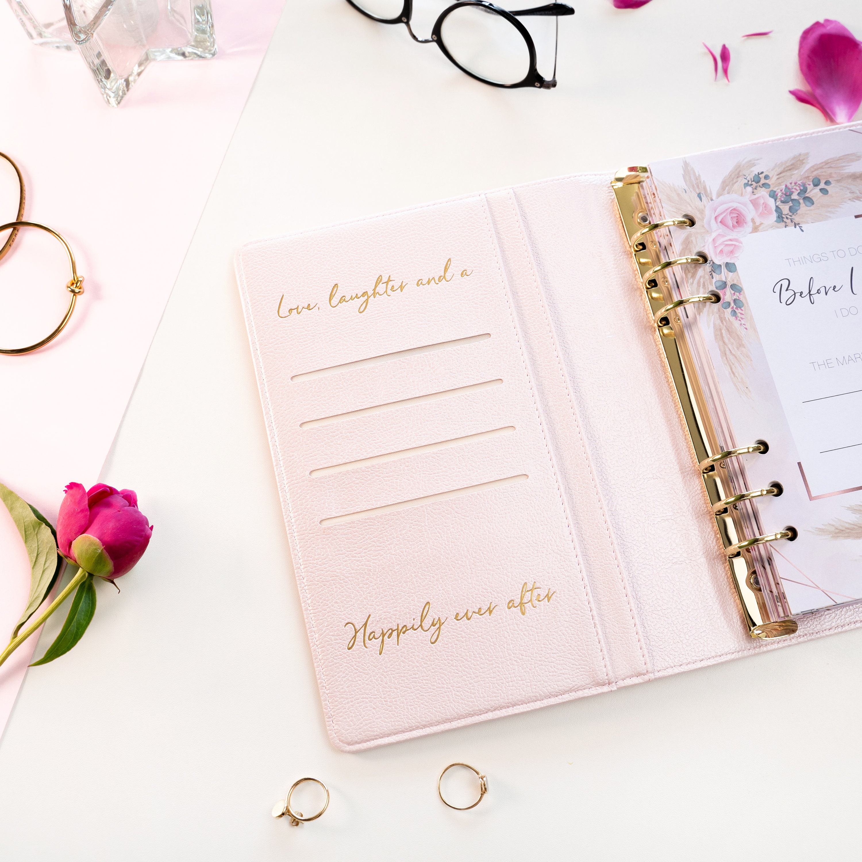 Elegant Design Events LTD Wedding Planner for Bride - Wedding Planning Book & Organizer - Bridal Planner Organizer & Wedding Checklist - Engagement