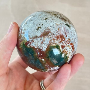 Ocean Jasper Sphere | Purple Crystal | Authentic Gemstone | Crystal Ball
