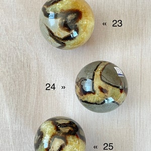 Septarian Sphere | Septarian Crystal | Crystal Ball | Crystal Sphere | Dragon Egg Sphere | 64mm | 60mm | 59mm