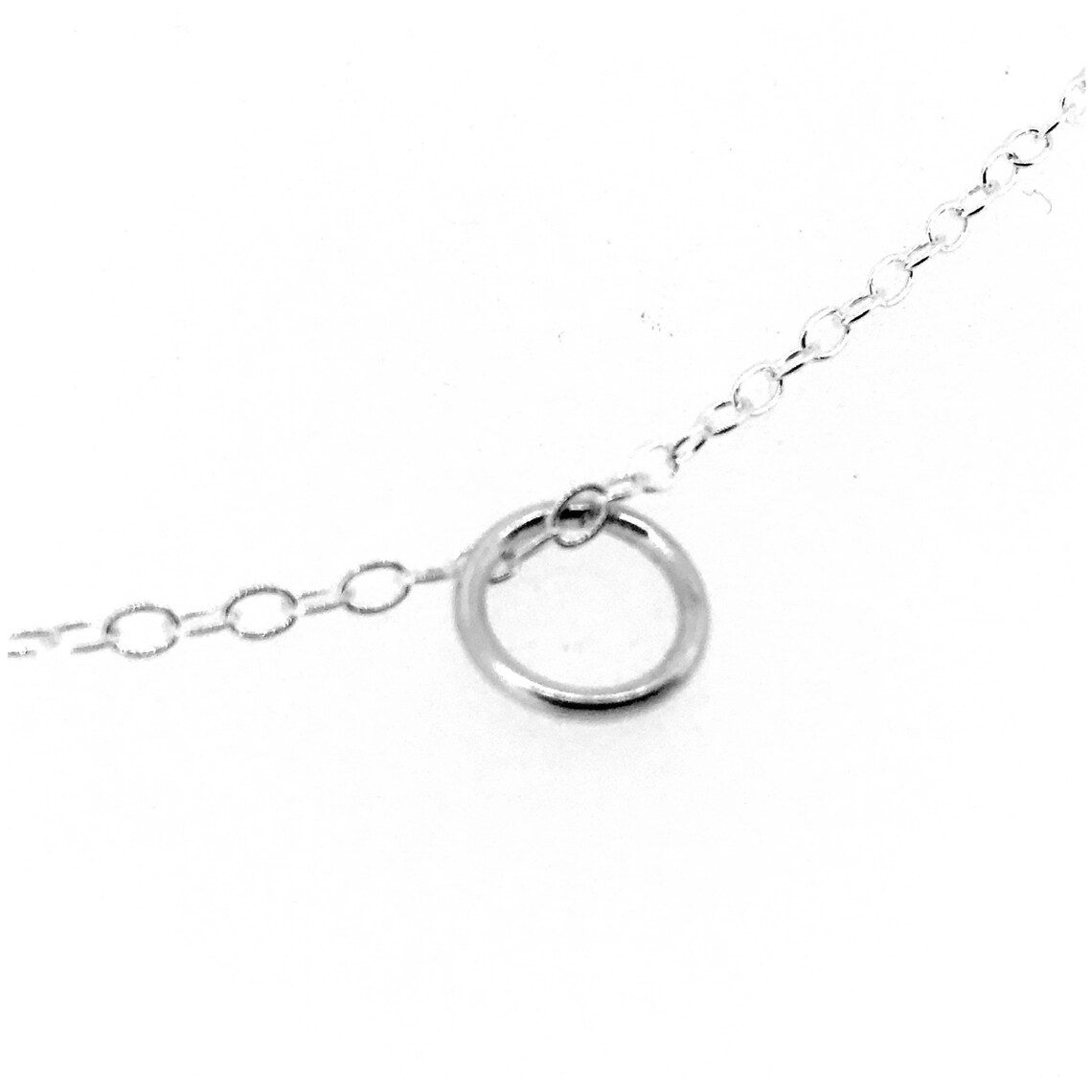 Karma Necklace Sterling Silver 8mm Circle Ring Pendant Etsy