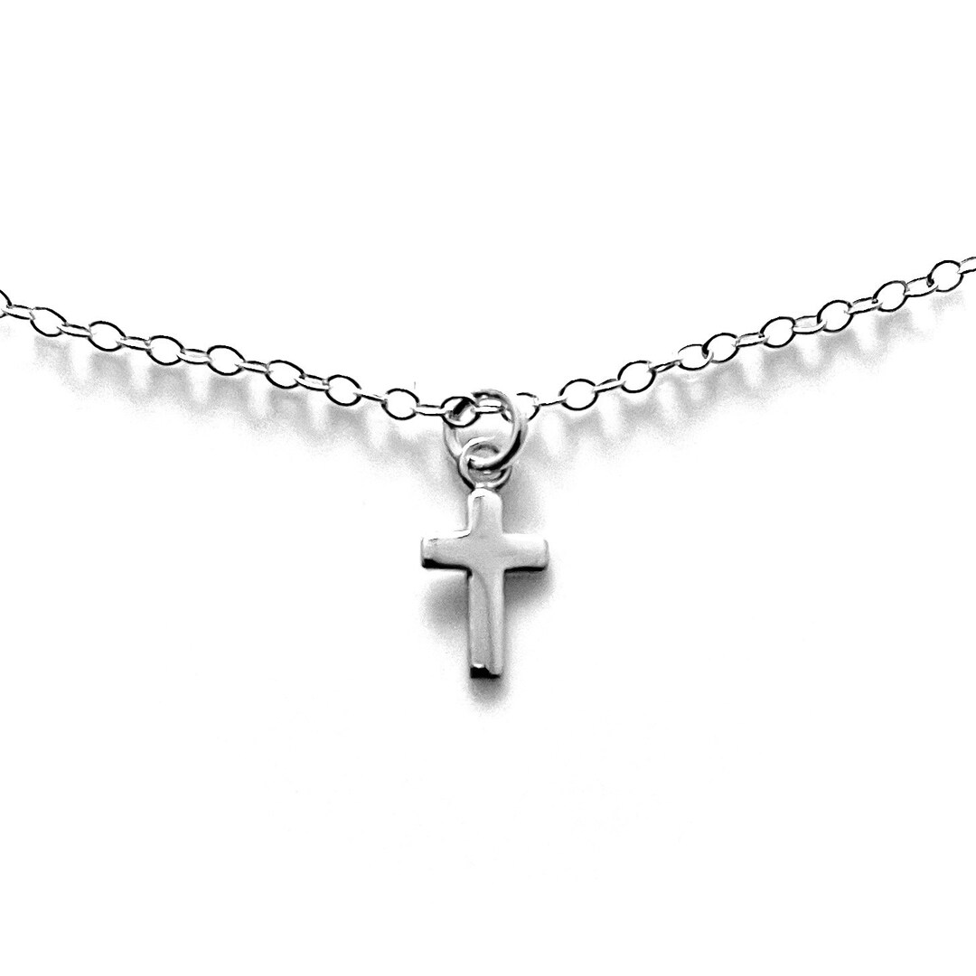 XOYOYZU S925 スターリングシルバー 小さなクロスペンダントネックレス 女性用 シンプルな十字架ネックレス 母の日 誕生日プレゼント 女性 女の子 水晶 キ XOYOYZU 小型クロスペンダントネックレス レディース シンプルクロス