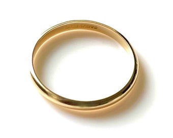 9ct Gold D Shaped Wedding Ring - 4mm - X20024 | Jewellers