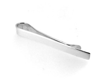 Sterling Silver Tie Clip 5mm Hallmarked Tie Slide