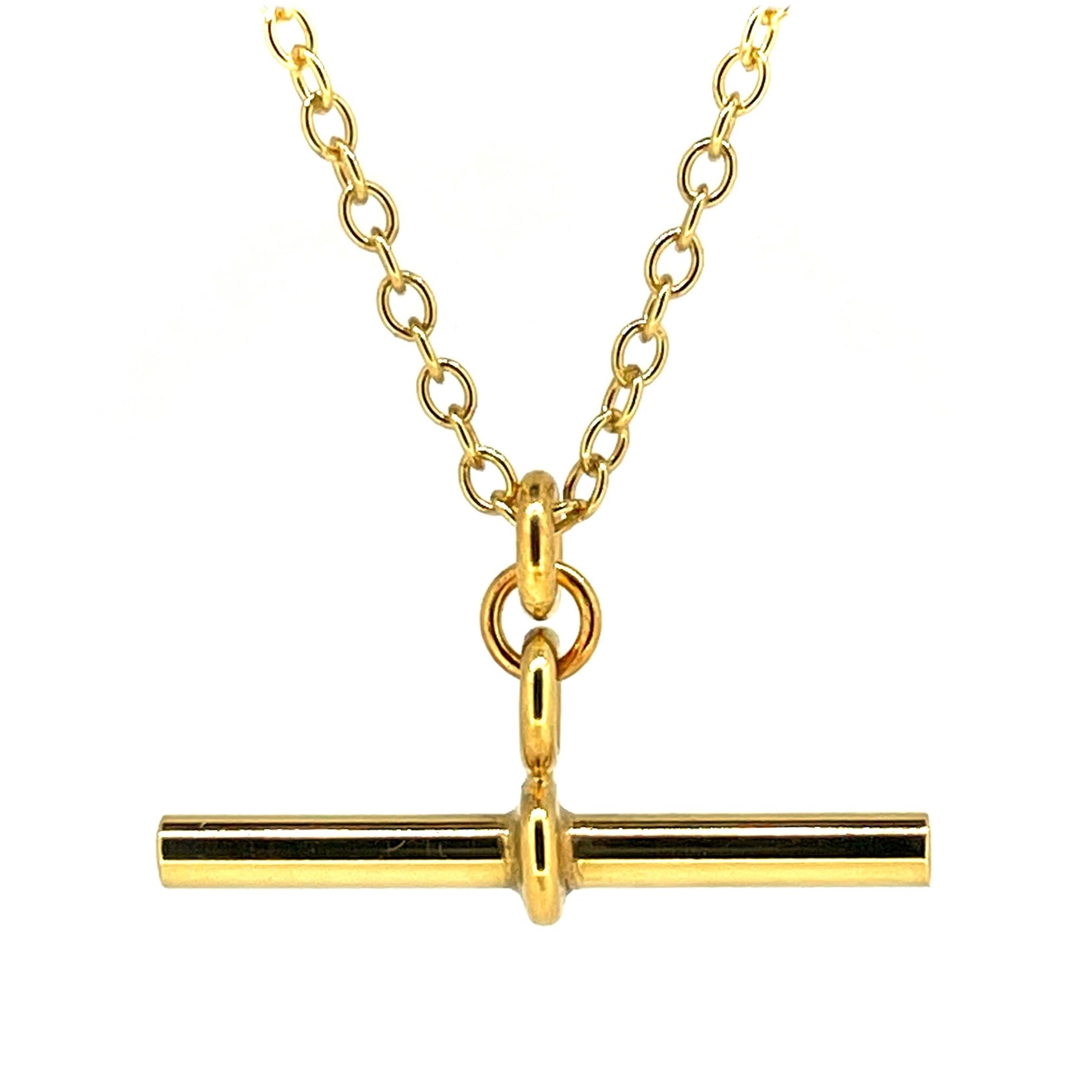 Essential T-Bar Necklace | 9 Carat Gold T-Bar | Seoidin Jewellery – Seoidín