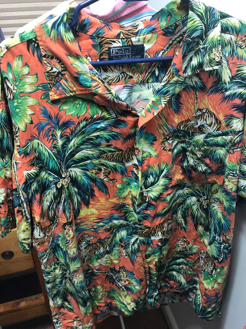 vintage ralph lauren hawaiian shirt