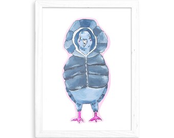 Pigeon Jerry  - Watercolor Home Decor / Kitchen