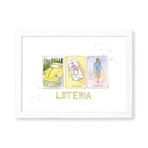 Loteria / Mexican Game - Watercolor Print for Home Decor / Kitchen