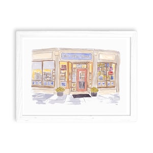 Clear Flour Bread Boston - Watercolor Print for Home Decor / Kitchen