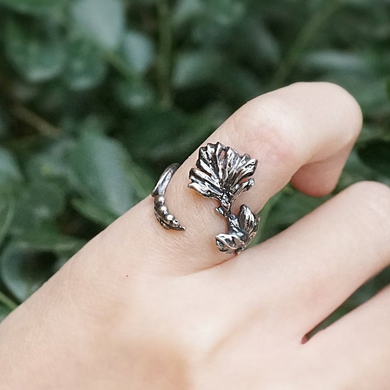 Iris Silver Statement Ring
