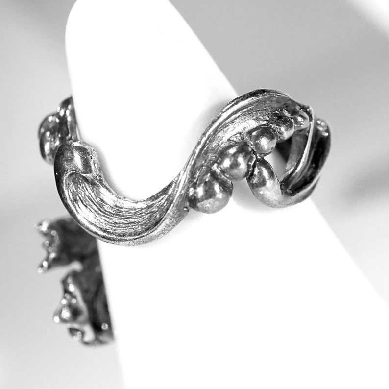 Iris Silver Statement Ring