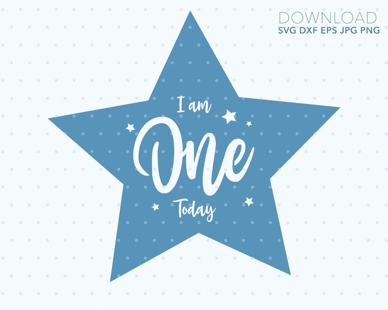 Download I am One today. 1st Birthday SVG Cricut file. Silhouette | Etsy