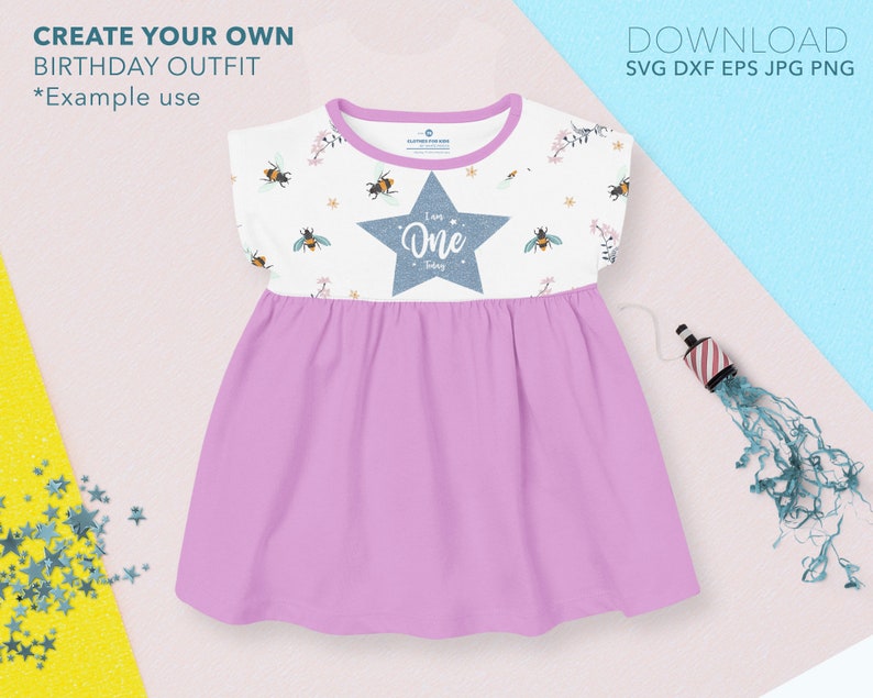 Download First Birthday Outfit Cricut File Silhouette Download I Am One Today Laser Cutting File 1st Birthday Svg Star Design Clip Art Art Collectibles