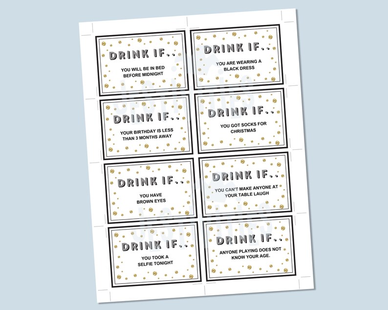 create your own party drinking game editable printable party etsy