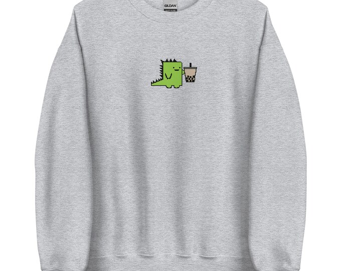 Pixelated Boba Bubble Tea Sweatshirt