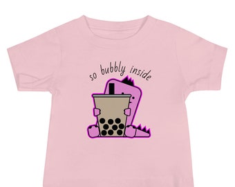 Pink Baby Bubble Tea Boba T-Shirt Boba & Foodie Lover’s Only