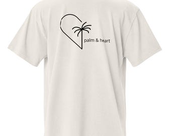Oversized Palm and Heart Signature Tee
