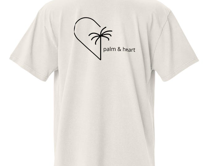 Oversized Palm and Heart Signature Tee