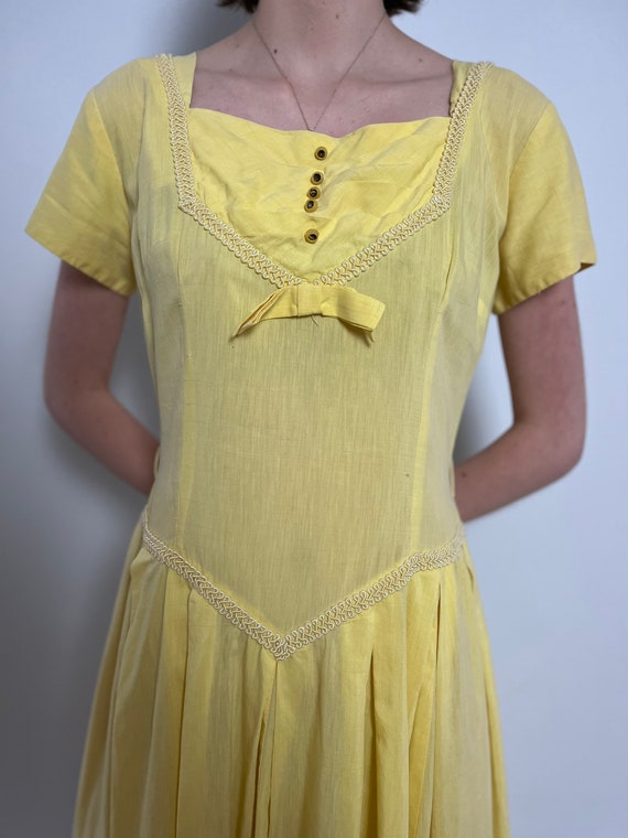 1950s yellow sun dress - image 2