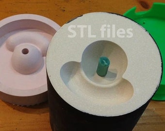 Casting Flask Silicone Base Mould & Support - downloadable STL files for 3D printing