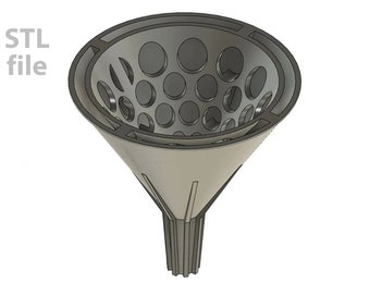 Filtering Funnel downloadable STL file for 3D printing