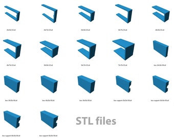 Liquid Mould Frames / Boxes for Lost Wax Casting - downloadable STL files for 3D printing