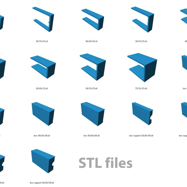 Liquid Mould Frames / Boxes for Lost Wax Casting - downloadable STL files for 3D printing