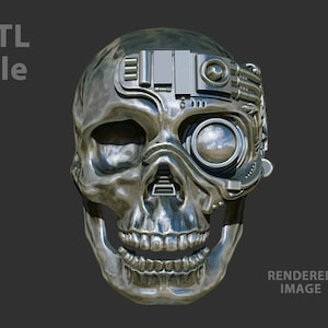 Cyborg Skull ring Borg Inspired downloadable STL file for 3D printing
