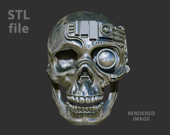 Cyborg Skull ring Borg Inspired downloadable STL file for 3D printing