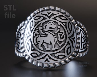 Anglo Saxon Æthelswith Ring downloadable STL file for 3D printing