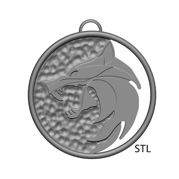 Witcher Medallion STL 2 file Download for 3D printing