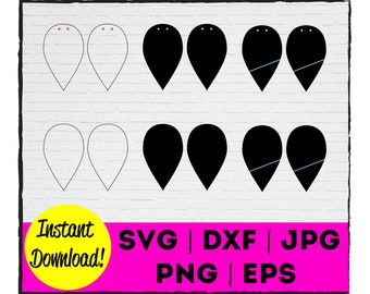 Download Free Pinched Leaf Earring Etsy SVG Cut Files