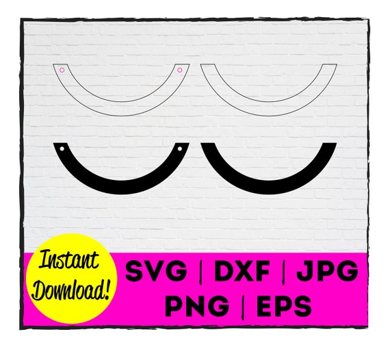 Half Circle Necklace Cut File Jewelry Instant Download