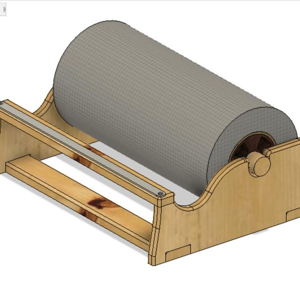 Masking Tape Roll Spender für Laser oder CnC (DIgital File)