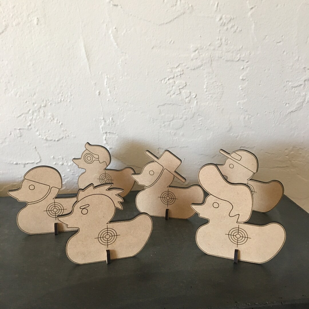Rubber Ducky Targets for Laser Cutting digital File Etsy
