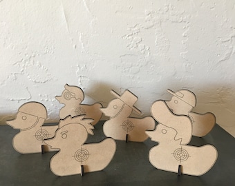 Rubber Ducky Targets for laser cutting (DIgital File)