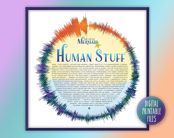 Human Stuff, Radial Sound Wave & Lyrics Art, Broadway Musical Show