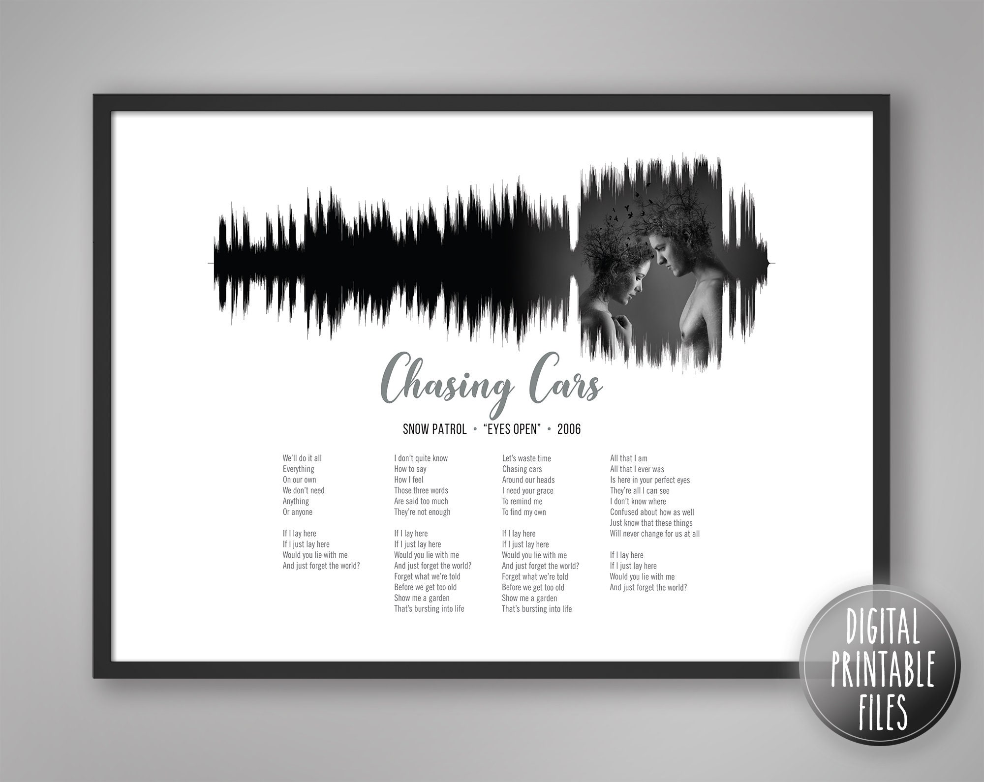 Chasing Cars Lyrics - Etsy