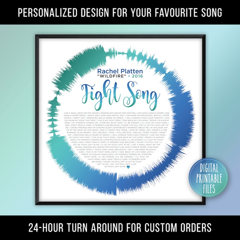 Fight Song - Etsy