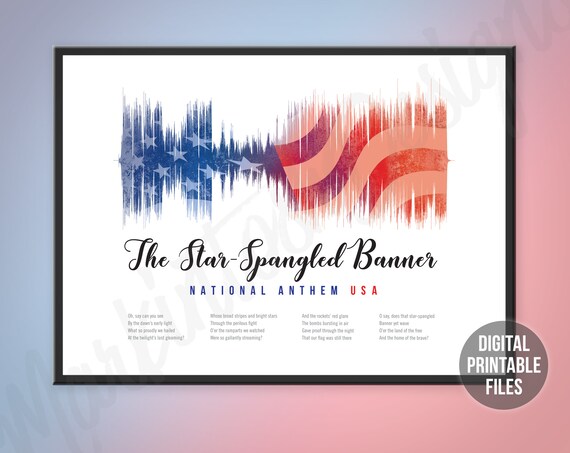 The Star-spangled Banner National Anthem USA Custom Sound - Etsy
