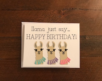 Llama Birthday Card | Pun Greeting Card