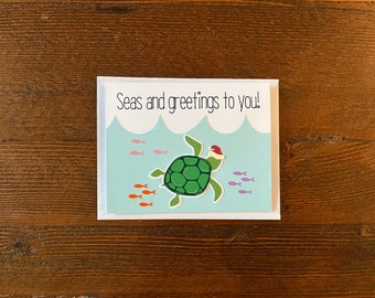 Sea turtle Christmas